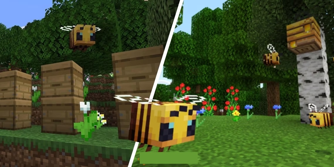 Minecraft : Comment construire une ferme d'abeilles pour obtenir des nids d'abeilles